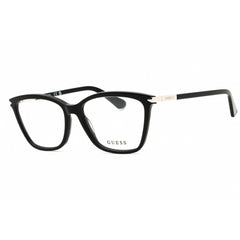 Guess Women's Eyeglasses - Rectangular Shape Shiny Black Acetate Frame | GU2880 001