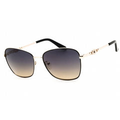 Guess Women's Sunglasses - Gold Metal Full Rim Rectangular Shape Frame | GU7884 33B