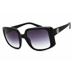 Guess Women's Sunglasses - Oversized Shape Shiny Black Full Rim Frame | GU00097 01B