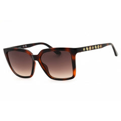 Guess Women's Sunglasses - Rectangular Shape Dark Havana Full Rim Frame | GU00099 52F