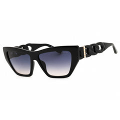Guess Women's Sunglasses - Cat Eye Shape Shiny Black Full Rim Frame | GU00111 01B