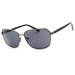 Guess Men's Sunglasses - Rectangular Shape Shiny Gunmetal Metal Frame | GU00117 08A