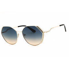 Guess Women's Sunglasses - Gold Metal Full Rim Geometric Shape Frame | GU7842-S 33W