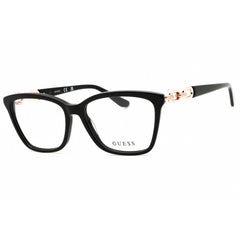 Guess Women's Eyeglasses - Cat Eye Shiny Black Acetate Full Rim Frame | GU50181 001