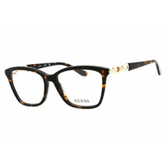 Guess Women's Eyeglasses - Rectangular Havana Acetate Full Rim Frame | GU50181 052