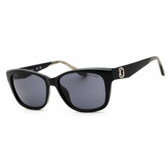 Guess Women's Sunglasses - Rectangular Shape Shiny Black Full Rim Frame | GU00145 01A