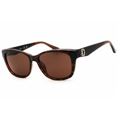 Guess Women's Sunglasses - Rectangular Shape Dark Havana Full Rim Frame | GU00145 52E