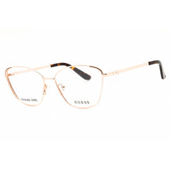 Guess Women's Eyeglasses - Shiny Rose Gold Metal Full Rim Frame, 54mm | GU50224 028