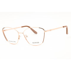Guess Women's Eyeglasses - Cat Eye Shape Beige Full Rim Frame, 54mm | GU50224 059