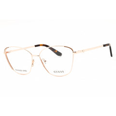 Guess Women's Eyeglasses - Shiny Rose Gold Metal Full Rim Frame, 56mm | GU50224 028