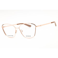 Guess Women's Eyeglasses - Cat Eye Beige/Brown Full Rim Frame, 56mm | GU50224 059