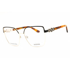 Guess Women's Eyeglasses - Rectangular Matte Dark Brown Metal Frame | GU50229 049