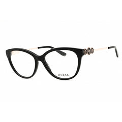 Guess Women's Eyeglasses - Cat Eye Shiny Black Acetate Full Rim Frame | GU50230 001