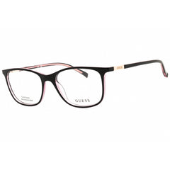 Guess Women's Eyeglasses - Rectangular Shape Black/Pink Full Rim Frame | GU3004 005