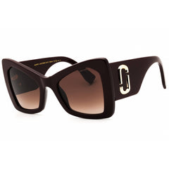 Marc Jacobs Women's Sunglasses - Cat Eye Shape Burgundy Plastic Frame | 761/S 0LHF HA