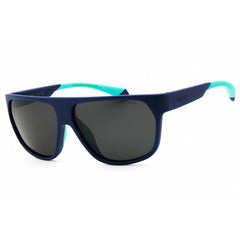 Polaroid Core Men's Sunglasses - Matte Blue Rectangular Frame | PLD 7053/S 0FLL M9