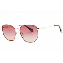 Polaroid Core Women's Sunglasses - Gold/Pink Metal Oval Frame | PLD 6214/S/X EYR