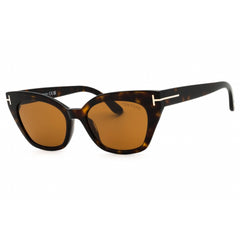 Tom Ford Women's Sunglasses - Dark Havana Full Rim Cat Eye Shape Frame | FT1031 52E