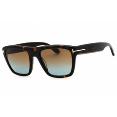 Tom Ford Men's Sunglasses - Dark Havana Acetate Full Rim Shape Frame | FT1077 52F