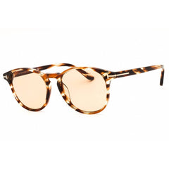 Tom Ford Men's Sunglasses - Brown Havana Acetate Full Rim Oval Frame | FT1097 55E