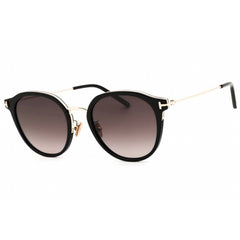 Tom Ford Women's Sunglasses - Shiny Black Full Rim Oval Shape Frame | FT1143-K 01F