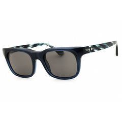 Web Men's Sunglasses - Rectangular Shiny Blue Acetate Full Rim Frame | WE0336 90A