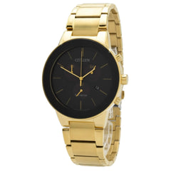 Citizen Men's Watch - Axiom Eco-Drive Chronograph Black Dial Bracelet | AT2242-55F
