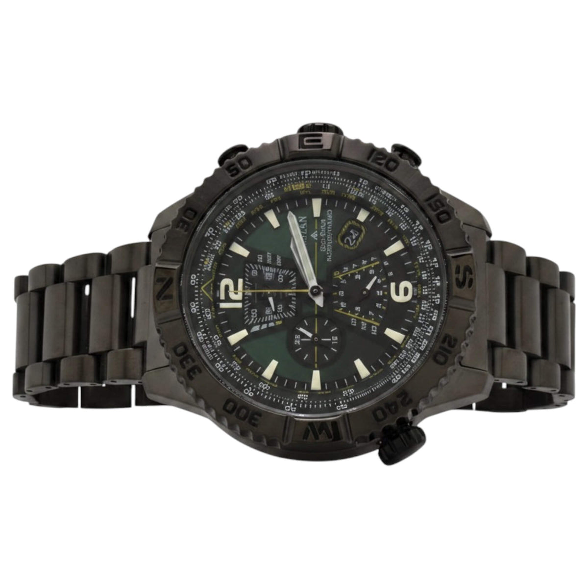 Citizen Men's Watch - Promaster Navihawk Green Dial Grey Bracelet