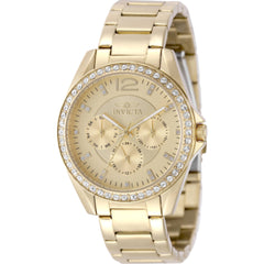 Invicta Women's Watch - Angel Quartz Chronograph Gold Tone Dial Steel Bracelet | 50109