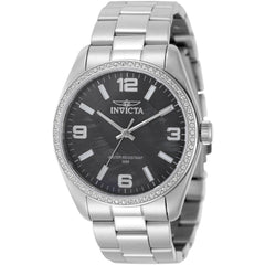 Invicta Women's Watch - Specialty Quartz Black MOP Dial Silver Tone Bracelet | 50134
