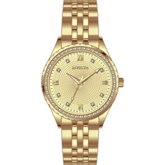 Invicta Women's Watch - Specialty Quartz Gold Dial Steel Bracelet Crystal | 69218