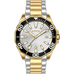 Invicta Men's Watch - Pro Diver Quartz Silver Dial Two Tone Steel Bracelet | 69237