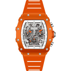 Invicta Men's Watch - Invicta Racing Chronograph Skeleton Dial Orange Strap | 69697
