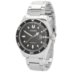 Citizen Men's Watch - Eco-Drive Black Dial Stainless Steel Bracelet | AW1760-81E