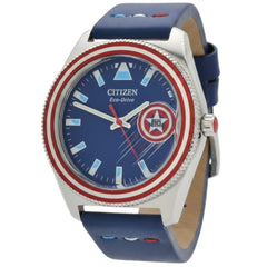 Citizen Men's Watch - Marvel Captain America Soars Eco-Drive Blue Strap | AW1796-09W