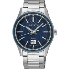 Seiko Men's Watch - Quartz Blue Dial Stainless Steel Bracelet | SUR559P1