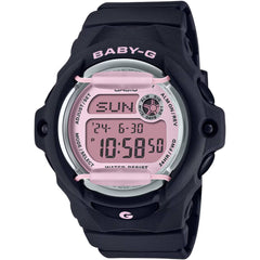 Casio Women's Watch - Baby-G Pink Digi Dial Black Resin Strap Alarm | BG-169U-1CCR
