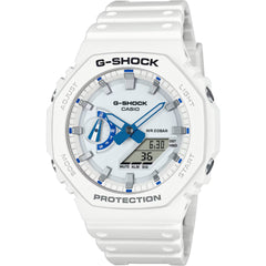 Casio Men's Watch - G-Shock White and Grey Analog-Digital Dial Strap | GA2100HDS-7A