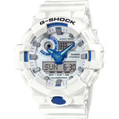 Casio Men's Watch - G-Shock White and Grey Analog-Digital Dial Alarm | GA700HDS-7A