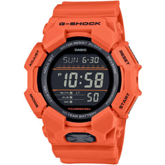Casio Men's Watch - G-Shock Black Digital Dial Orange Strap World Time | GD010-4