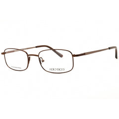 Adensco Men's Eyeglasses - Brown Ruthenium Metal Rectangular Frame | ASHTON/N 0NCJ 00