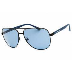 BMW Men's Sunglasses - Matte Black Metal Aviator Shape Full Rim Frame | BS0028 02M