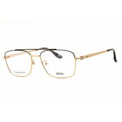 BMW Men's Eyeglasses - Pale Gold Titanium Navigator Full Rim Frame | BW5102-H 032