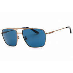 BMW Men's Sunglasses - Matte Light Bronze Metal Pilot Full Rim Frame | BW0044-H 35V