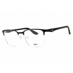 BMW Men's Eyeglasses - Black/Other Metal Square Shape Half Rim Frame | BW5017 005
