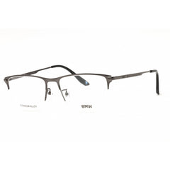 BMW Men's Eyeglasses - Shiny Gunmetal Titanium Rectangular Half Rim | BW5078-H 008