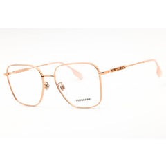 Burberry Women's Eyeglasses - Rectangular Pink Metal Full Rim Frame | 0BE1382D 1337