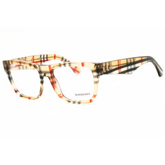 Burberry Men's Eyeglasses - Checkered Black/Red/Beige Acetate Frame | 0BE2411 4122