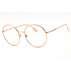 Burberry Women's Eyeglasses - Round Rose Gold Metal Full Rim Frame | 0BE3132 1337SB