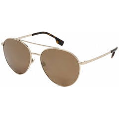 Burberry Men's Sunglasses - Aviator Pale Gold Metal Full Rim Frame | BE3115 11092T